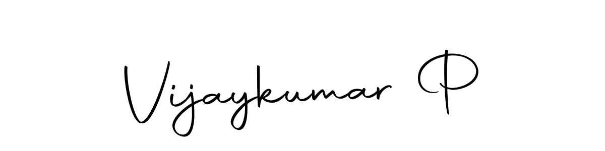 Make a beautiful signature design for name Vijaykumar P. Use this online signature maker to create a handwritten signature for free. Vijaykumar P signature style 10 images and pictures png