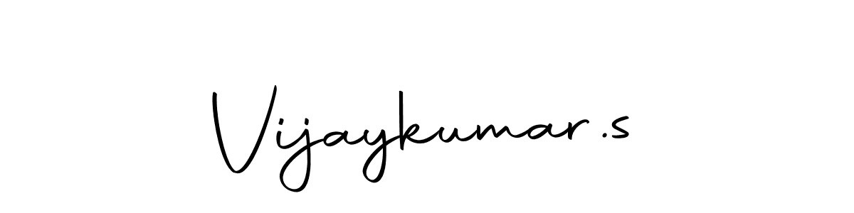 It looks lik you need a new signature style for name Vijaykumar.s. Design unique handwritten (Autography-DOLnW) signature with our free signature maker in just a few clicks. Vijaykumar.s signature style 10 images and pictures png