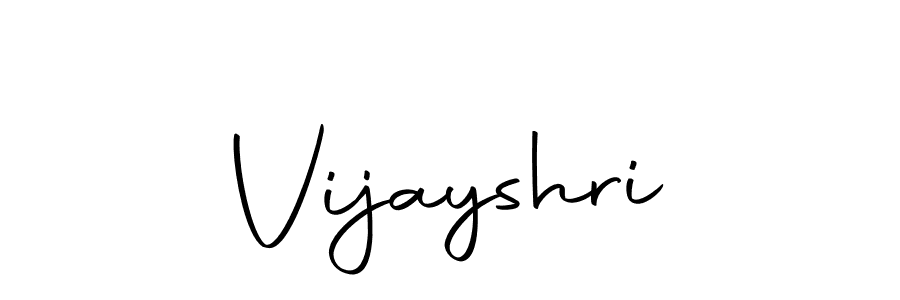 Create a beautiful signature design for name Vijayshri. With this signature (Autography-DOLnW) fonts, you can make a handwritten signature for free. Vijayshri signature style 10 images and pictures png