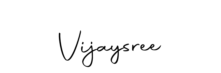 Use a signature maker to create a handwritten signature online. With this signature software, you can design (Autography-DOLnW) your own signature for name Vijaysree. Vijaysree signature style 10 images and pictures png