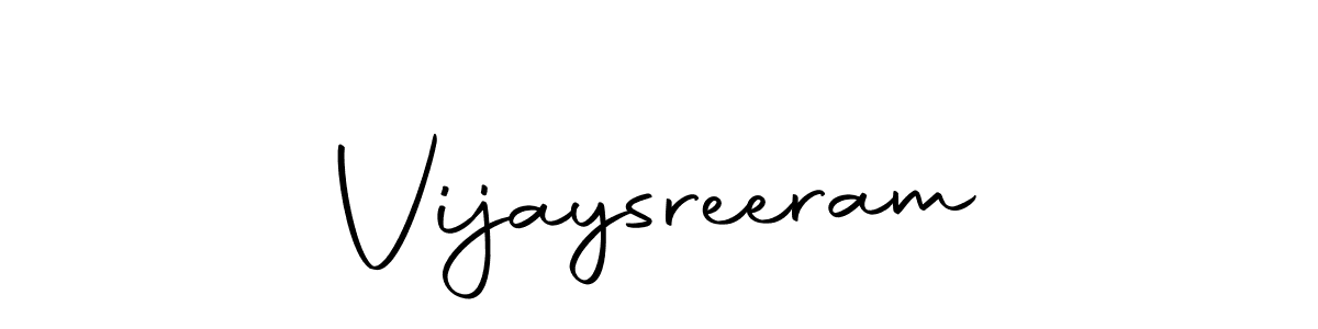 Vijaysreeram stylish signature style. Best Handwritten Sign (Autography-DOLnW) for my name. Handwritten Signature Collection Ideas for my name Vijaysreeram. Vijaysreeram signature style 10 images and pictures png