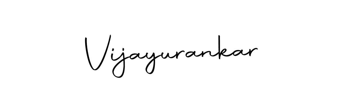 Create a beautiful signature design for name Vijayurankar. With this signature (Autography-DOLnW) fonts, you can make a handwritten signature for free. Vijayurankar signature style 10 images and pictures png