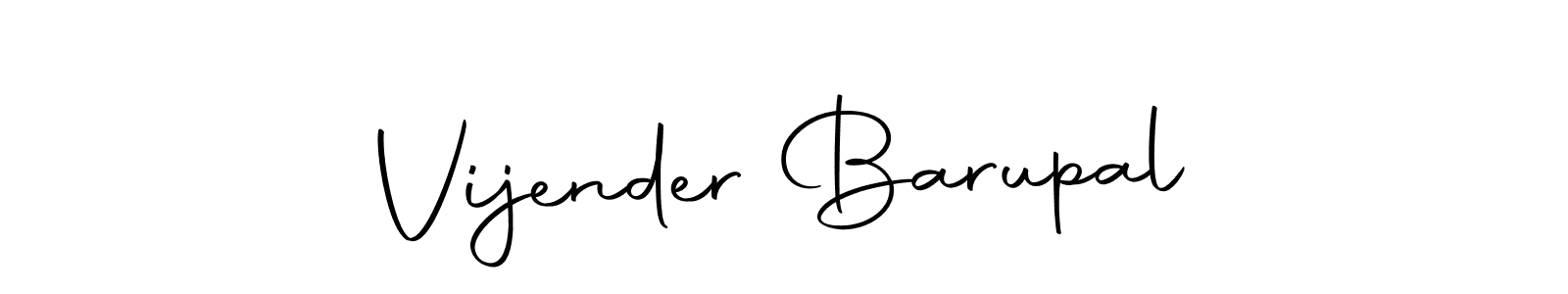 How to make Vijender Barupal signature? Autography-DOLnW is a professional autograph style. Create handwritten signature for Vijender Barupal name. Vijender Barupal signature style 10 images and pictures png