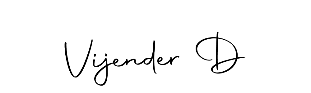 Vijender D stylish signature style. Best Handwritten Sign (Autography-DOLnW) for my name. Handwritten Signature Collection Ideas for my name Vijender D. Vijender D signature style 10 images and pictures png