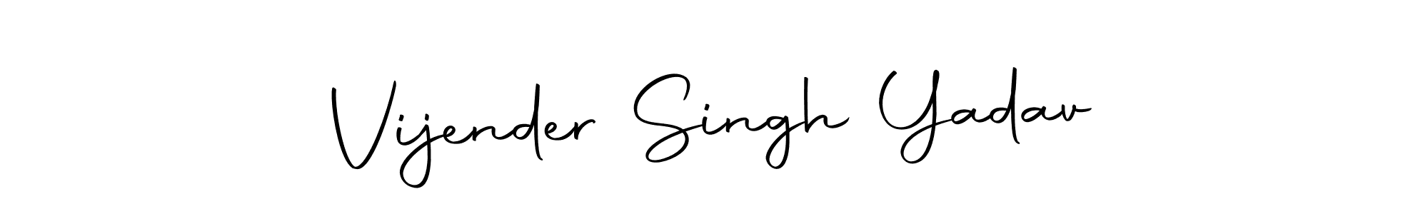 Make a beautiful signature design for name Vijender Singh Yadav. With this signature (Autography-DOLnW) style, you can create a handwritten signature for free. Vijender Singh Yadav signature style 10 images and pictures png