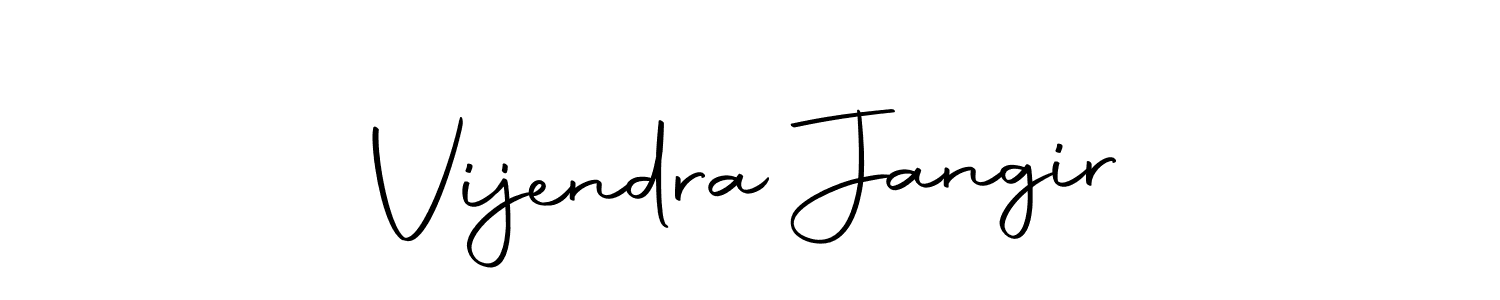 You should practise on your own different ways (Autography-DOLnW) to write your name (Vijendra Jangir) in signature. don't let someone else do it for you. Vijendra Jangir signature style 10 images and pictures png