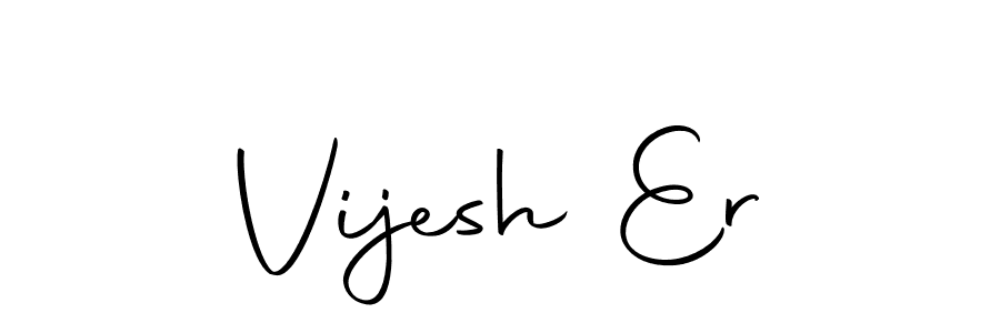 Create a beautiful signature design for name Vijesh Er. With this signature (Autography-DOLnW) fonts, you can make a handwritten signature for free. Vijesh Er signature style 10 images and pictures png