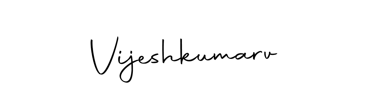 Design your own signature with our free online signature maker. With this signature software, you can create a handwritten (Autography-DOLnW) signature for name Vijeshkumarv. Vijeshkumarv signature style 10 images and pictures png