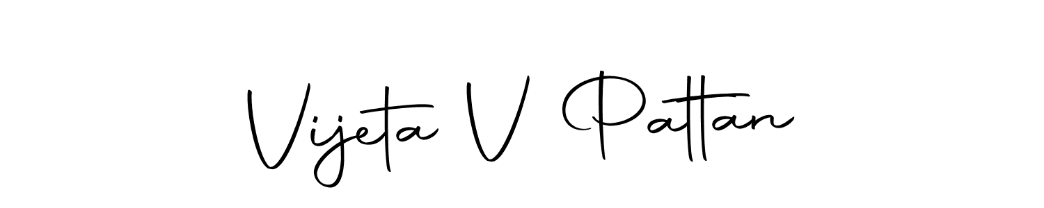Make a beautiful signature design for name Vijeta V Pattan. With this signature (Autography-DOLnW) style, you can create a handwritten signature for free. Vijeta V Pattan signature style 10 images and pictures png