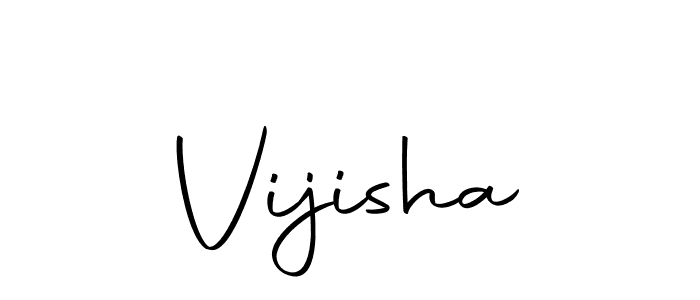 Vijisha stylish signature style. Best Handwritten Sign (Autography-DOLnW) for my name. Handwritten Signature Collection Ideas for my name Vijisha. Vijisha signature style 10 images and pictures png