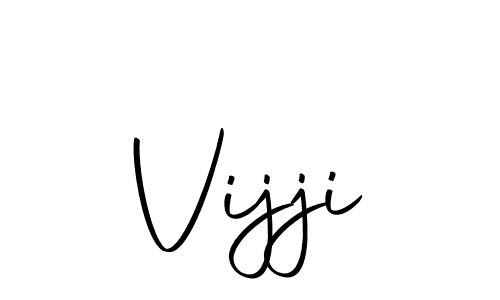 Design your own signature with our free online signature maker. With this signature software, you can create a handwritten (Autography-DOLnW) signature for name Vijji. Vijji signature style 10 images and pictures png