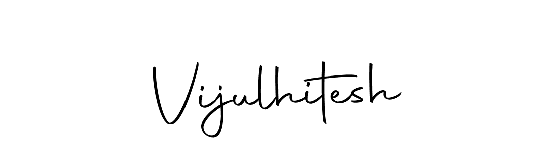 if you are searching for the best signature style for your name Vijulhitesh. so please give up your signature search. here we have designed multiple signature styles  using Autography-DOLnW. Vijulhitesh signature style 10 images and pictures png