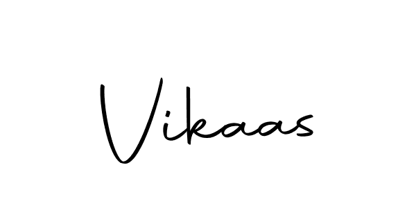 Design your own signature with our free online signature maker. With this signature software, you can create a handwritten (Autography-DOLnW) signature for name Vikaas. Vikaas signature style 10 images and pictures png