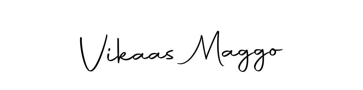 Autography-DOLnW is a professional signature style that is perfect for those who want to add a touch of class to their signature. It is also a great choice for those who want to make their signature more unique. Get Vikaas Maggo name to fancy signature for free. Vikaas Maggo signature style 10 images and pictures png