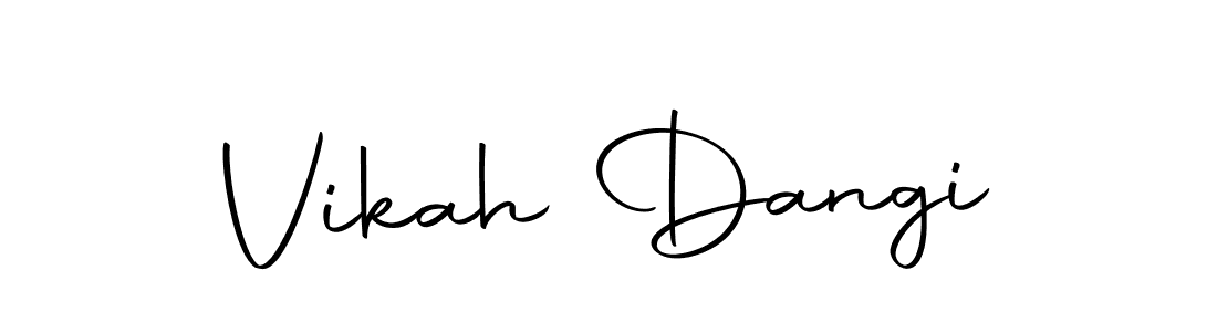 Vikah Dangi stylish signature style. Best Handwritten Sign (Autography-DOLnW) for my name. Handwritten Signature Collection Ideas for my name Vikah Dangi. Vikah Dangi signature style 10 images and pictures png