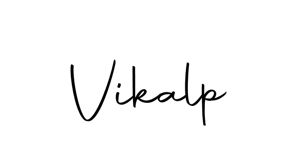 Use a signature maker to create a handwritten signature online. With this signature software, you can design (Autography-DOLnW) your own signature for name Vikalp. Vikalp signature style 10 images and pictures png