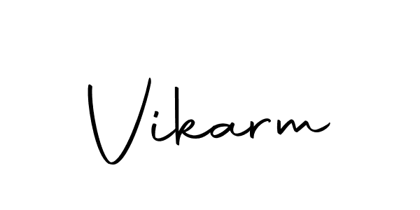 if you are searching for the best signature style for your name Vikarm. so please give up your signature search. here we have designed multiple signature styles  using Autography-DOLnW. Vikarm signature style 10 images and pictures png