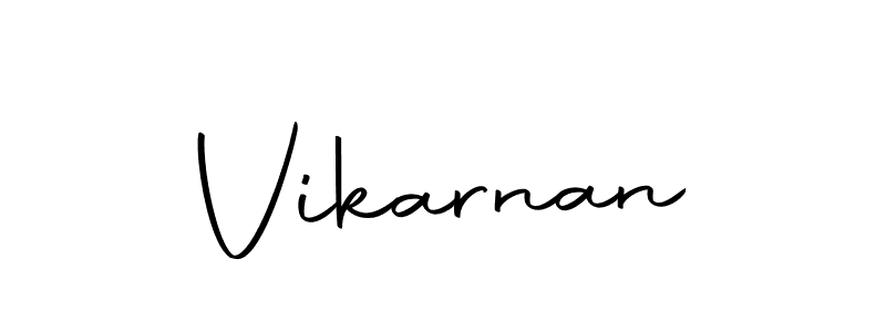 Create a beautiful signature design for name Vikarnan. With this signature (Autography-DOLnW) fonts, you can make a handwritten signature for free. Vikarnan signature style 10 images and pictures png