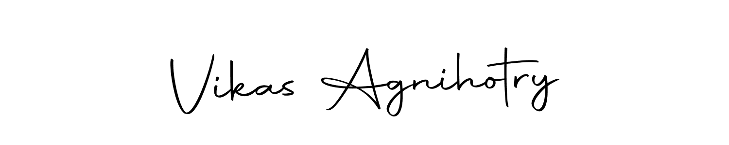 Make a beautiful signature design for name Vikas Agnihotry. Use this online signature maker to create a handwritten signature for free. Vikas Agnihotry signature style 10 images and pictures png