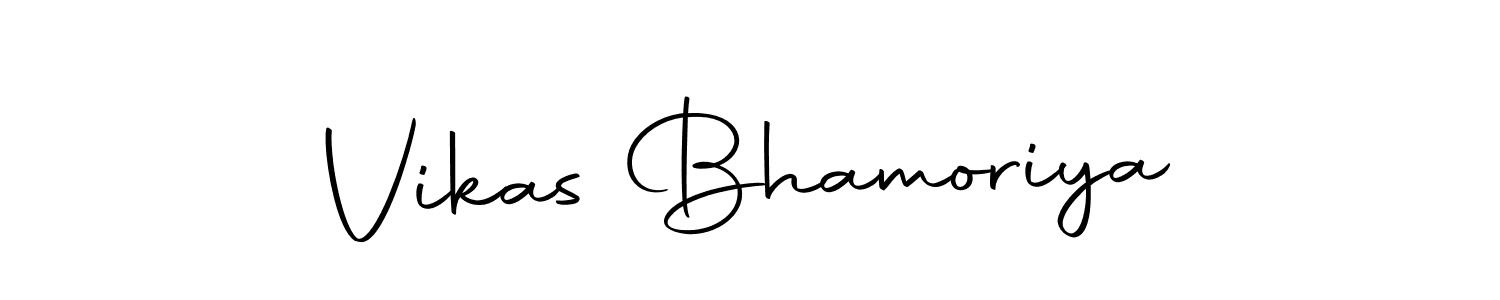 Use a signature maker to create a handwritten signature online. With this signature software, you can design (Autography-DOLnW) your own signature for name Vikas Bhamoriya. Vikas Bhamoriya signature style 10 images and pictures png