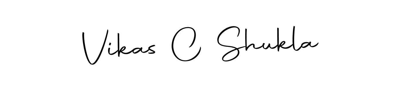 Create a beautiful signature design for name Vikas C Shukla. With this signature (Autography-DOLnW) fonts, you can make a handwritten signature for free. Vikas C Shukla signature style 10 images and pictures png
