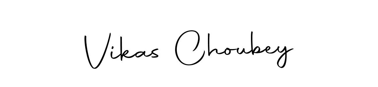 How to make Vikas Choubey name signature. Use Autography-DOLnW style for creating short signs online. This is the latest handwritten sign. Vikas Choubey signature style 10 images and pictures png