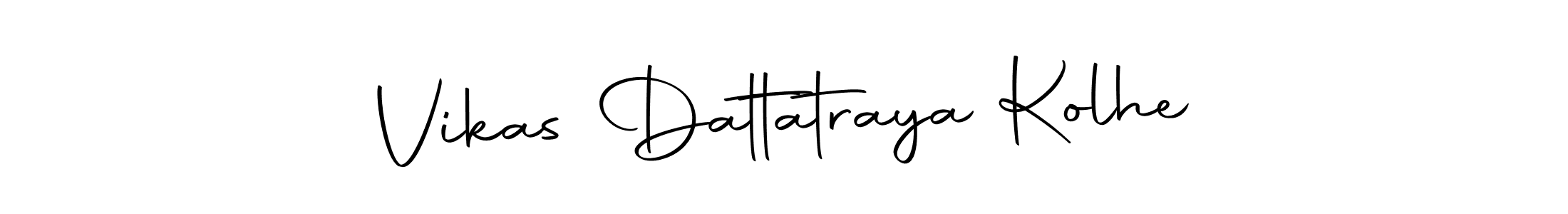 How to make Vikas Dattatraya Kolhe name signature. Use Autography-DOLnW style for creating short signs online. This is the latest handwritten sign. Vikas Dattatraya Kolhe signature style 10 images and pictures png