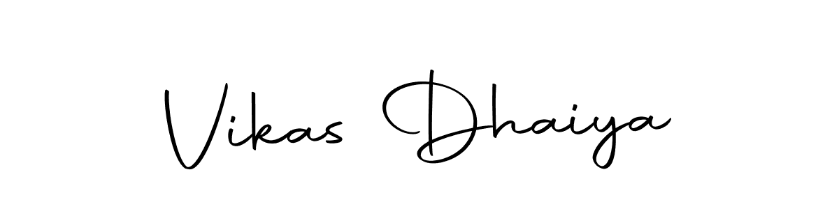 Use a signature maker to create a handwritten signature online. With this signature software, you can design (Autography-DOLnW) your own signature for name Vikas Dhaiya. Vikas Dhaiya signature style 10 images and pictures png