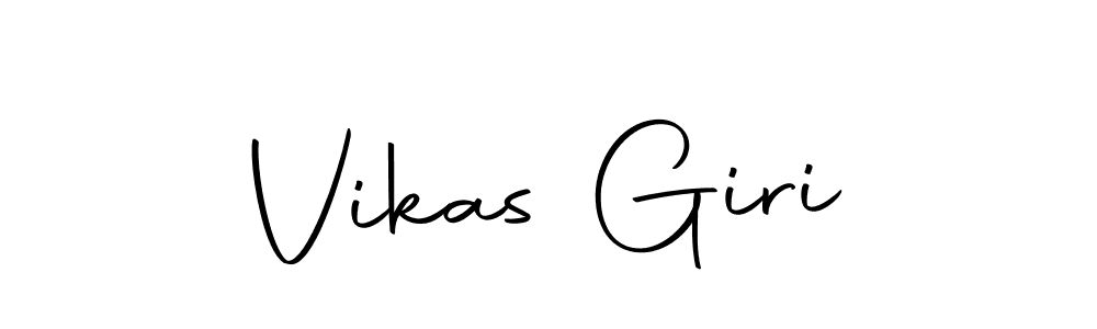 Use a signature maker to create a handwritten signature online. With this signature software, you can design (Autography-DOLnW) your own signature for name Vikas Giri. Vikas Giri signature style 10 images and pictures png