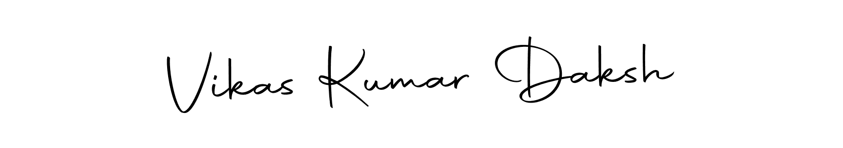 Create a beautiful signature design for name Vikas Kumar Daksh. With this signature (Autography-DOLnW) fonts, you can make a handwritten signature for free. Vikas Kumar Daksh signature style 10 images and pictures png