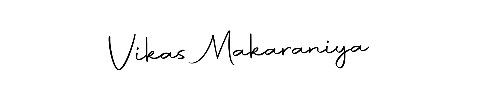 Use a signature maker to create a handwritten signature online. With this signature software, you can design (Autography-DOLnW) your own signature for name Vikas Makaraniya. Vikas Makaraniya signature style 10 images and pictures png