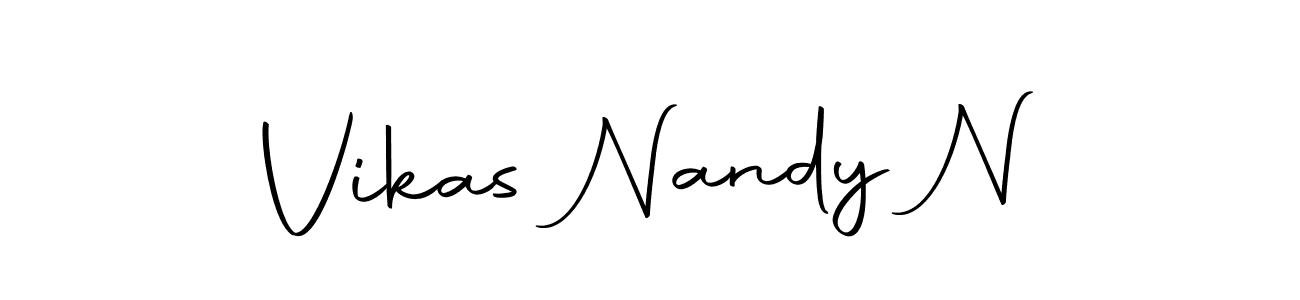 Here are the top 10 professional signature styles for the name Vikas Nandy N. These are the best autograph styles you can use for your name. Vikas Nandy N signature style 10 images and pictures png