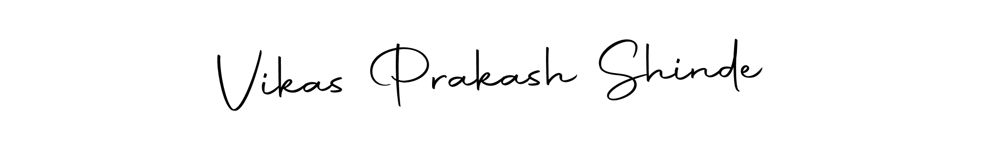 How to make Vikas Prakash Shinde name signature. Use Autography-DOLnW style for creating short signs online. This is the latest handwritten sign. Vikas Prakash Shinde signature style 10 images and pictures png