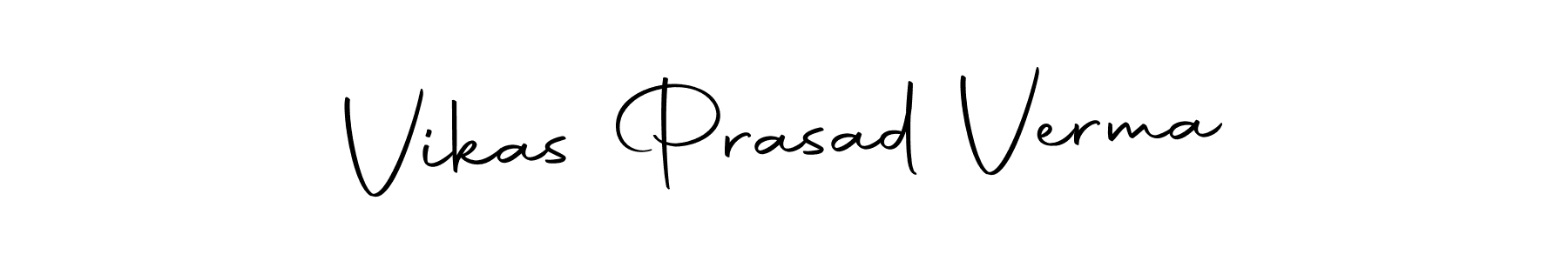 The best way (Autography-DOLnW) to make a short signature is to pick only two or three words in your name. The name Vikas Prasad Verma include a total of six letters. For converting this name. Vikas Prasad Verma signature style 10 images and pictures png
