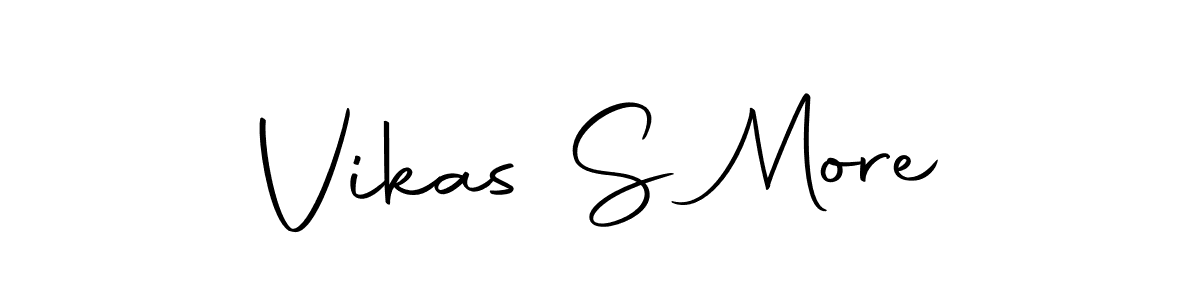 Create a beautiful signature design for name Vikas S More. With this signature (Autography-DOLnW) fonts, you can make a handwritten signature for free. Vikas S More signature style 10 images and pictures png