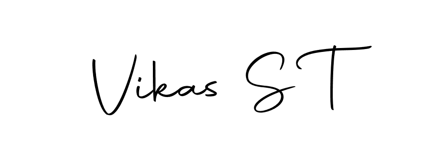 You can use this online signature creator to create a handwritten signature for the name Vikas S T. This is the best online autograph maker. Vikas S T signature style 10 images and pictures png
