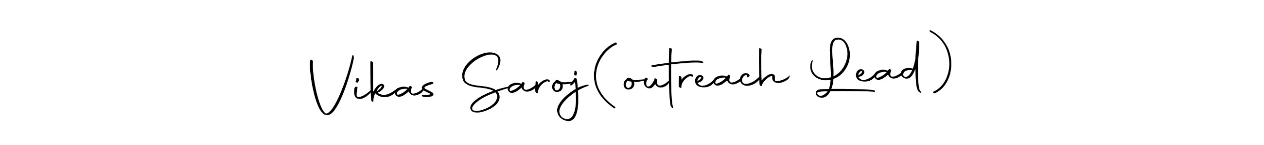 Use a signature maker to create a handwritten signature online. With this signature software, you can design (Autography-DOLnW) your own signature for name Vikas Saroj(outreach Lead). Vikas Saroj(outreach Lead) signature style 10 images and pictures png