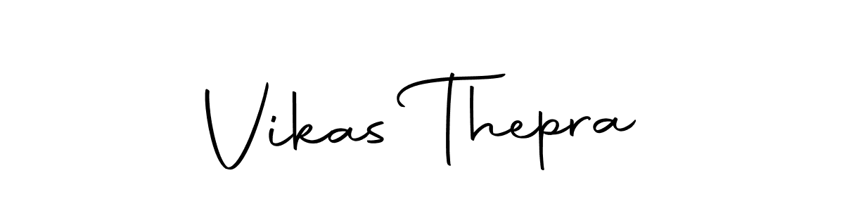 The best way (Autography-DOLnW) to make a short signature is to pick only two or three words in your name. The name Vikas Thepra include a total of six letters. For converting this name. Vikas Thepra signature style 10 images and pictures png