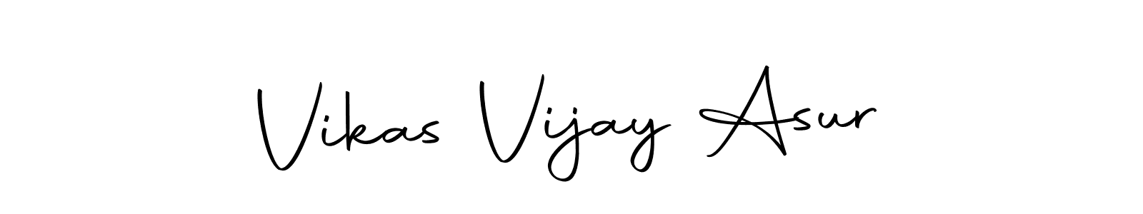 How to make Vikas Vijay Asur name signature. Use Autography-DOLnW style for creating short signs online. This is the latest handwritten sign. Vikas Vijay Asur signature style 10 images and pictures png