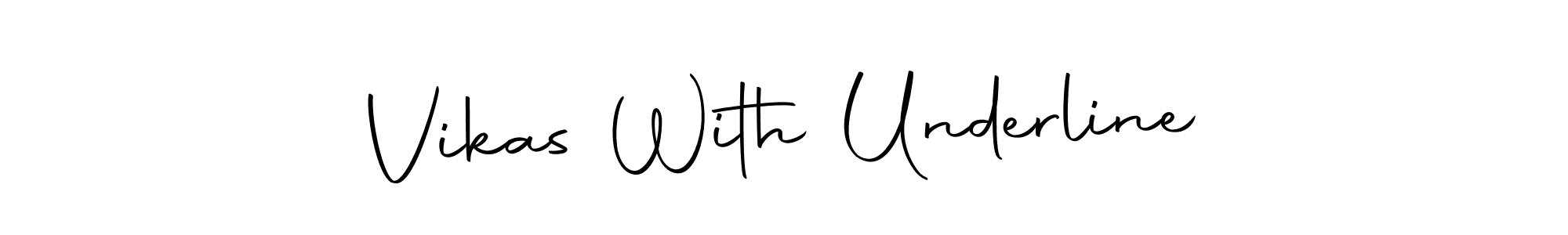 Make a beautiful signature design for name Vikas With Underline. Use this online signature maker to create a handwritten signature for free. Vikas With Underline signature style 10 images and pictures png