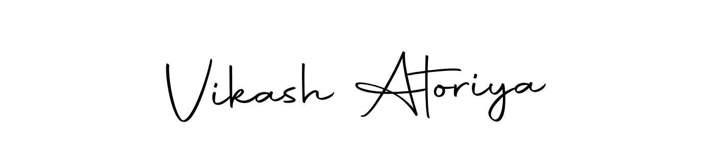 You can use this online signature creator to create a handwritten signature for the name Vikash Atoriya. This is the best online autograph maker. Vikash Atoriya signature style 10 images and pictures png