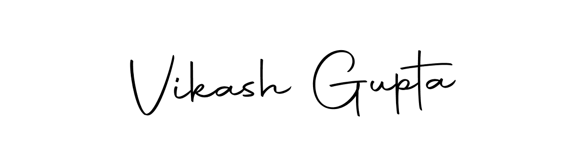 Design your own signature with our free online signature maker. With this signature software, you can create a handwritten (Autography-DOLnW) signature for name Vikash Gupta. Vikash Gupta signature style 10 images and pictures png