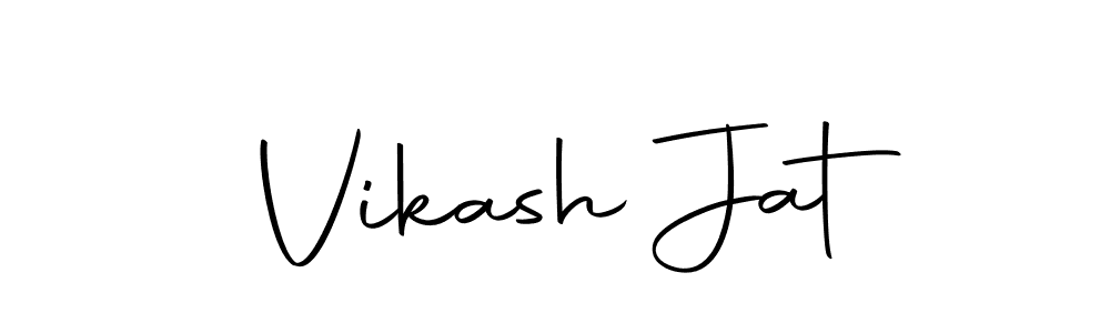 Create a beautiful signature design for name Vikash Jat. With this signature (Autography-DOLnW) fonts, you can make a handwritten signature for free. Vikash Jat signature style 10 images and pictures png