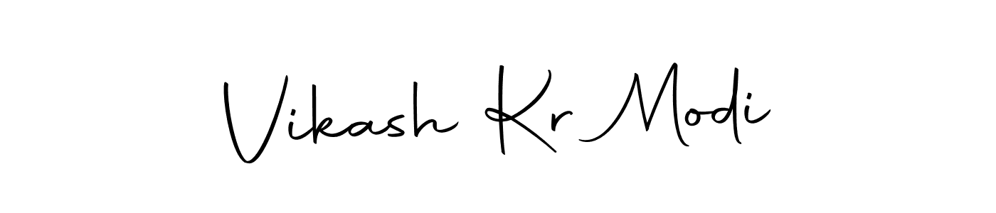 Make a beautiful signature design for name Vikash Kr Modi. With this signature (Autography-DOLnW) style, you can create a handwritten signature for free. Vikash Kr Modi signature style 10 images and pictures png