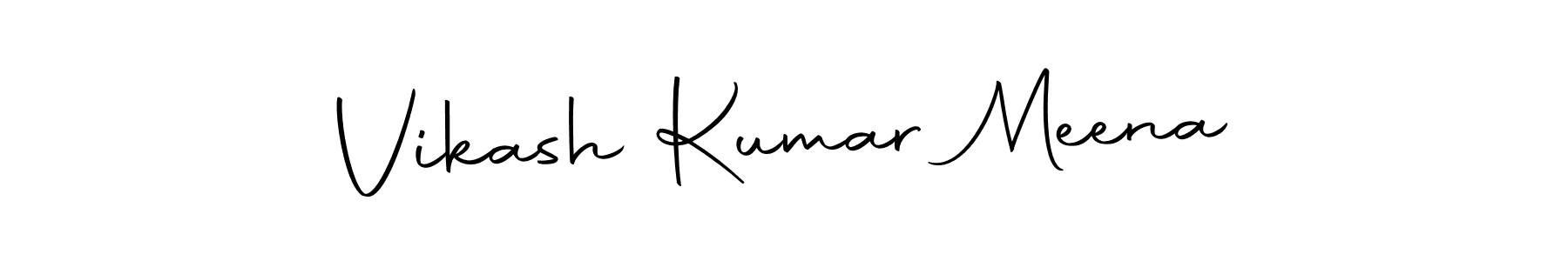 How to make Vikash Kumar Meena name signature. Use Autography-DOLnW style for creating short signs online. This is the latest handwritten sign. Vikash Kumar Meena signature style 10 images and pictures png