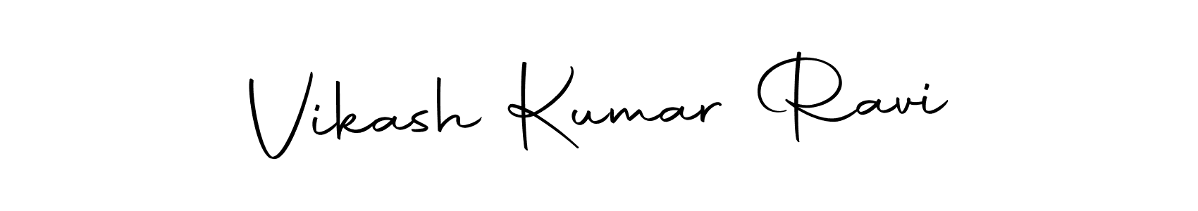 How to make Vikash Kumar Ravi name signature. Use Autography-DOLnW style for creating short signs online. This is the latest handwritten sign. Vikash Kumar Ravi signature style 10 images and pictures png