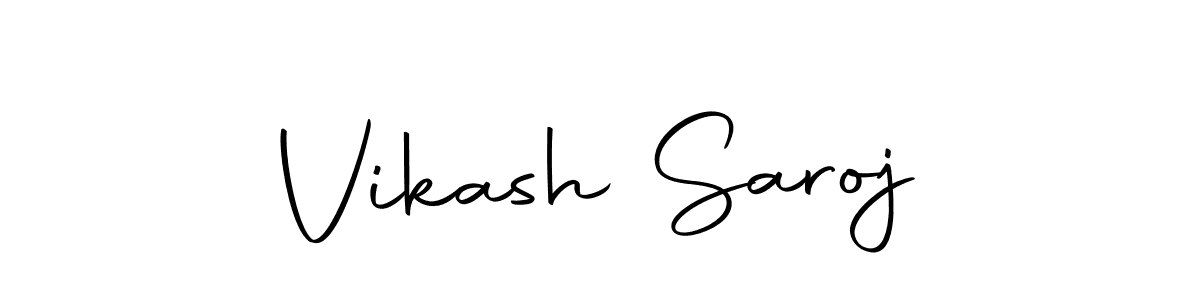 Make a beautiful signature design for name Vikash Saroj. With this signature (Autography-DOLnW) style, you can create a handwritten signature for free. Vikash Saroj signature style 10 images and pictures png