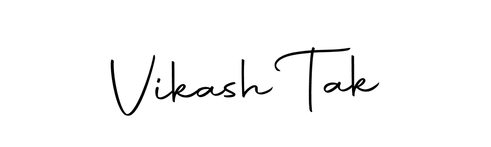 It looks lik you need a new signature style for name Vikash Tak. Design unique handwritten (Autography-DOLnW) signature with our free signature maker in just a few clicks. Vikash Tak signature style 10 images and pictures png