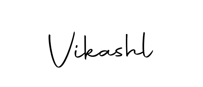 How to make Vikashl name signature. Use Autography-DOLnW style for creating short signs online. This is the latest handwritten sign. Vikashl signature style 10 images and pictures png