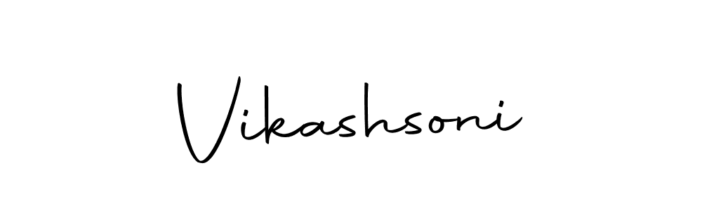 Make a beautiful signature design for name Vikashsoni. Use this online signature maker to create a handwritten signature for free. Vikashsoni signature style 10 images and pictures png